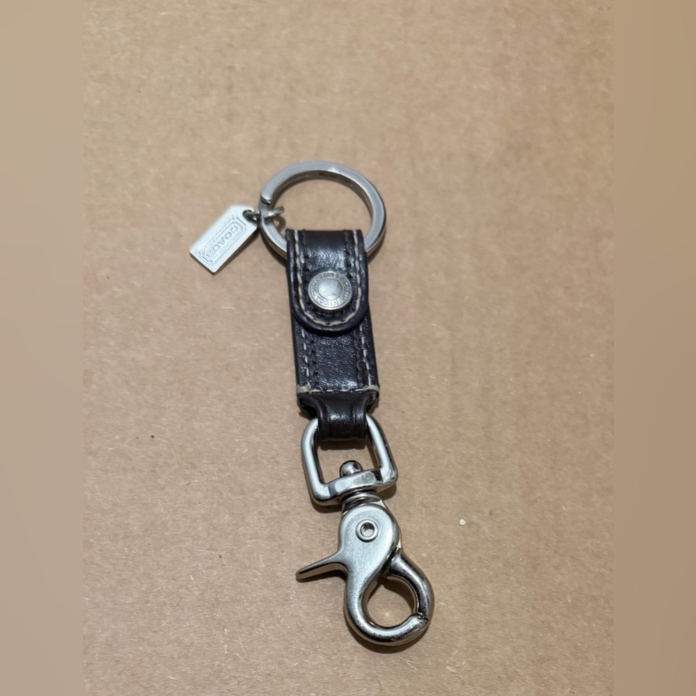 vintage Coach Trigger Snap Key Fob unisex